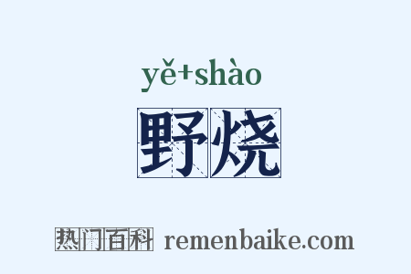 野烧是什么意思的图片